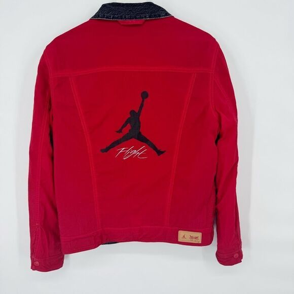 Jordan x Levi's Reversible Denim Trucker Jacket S - Picture 4 of 8